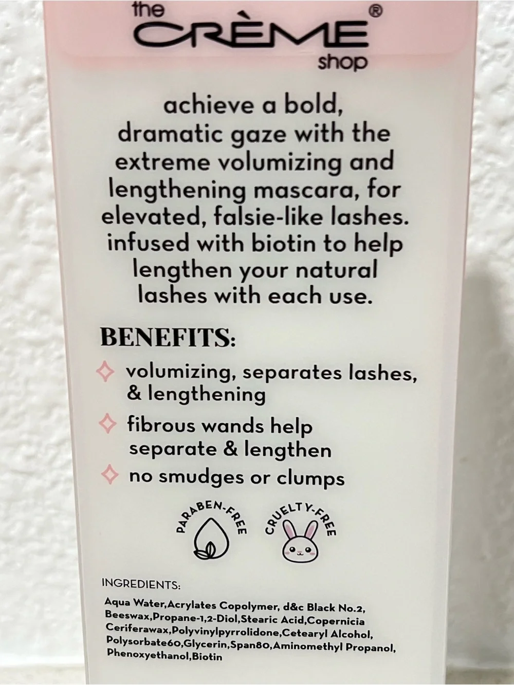 the CRÈME Shop 3D Mascara Dramatic Duo